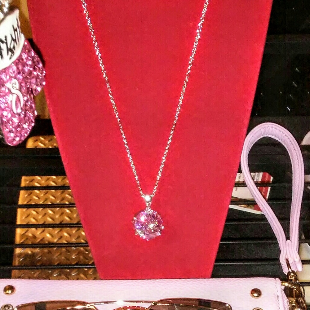 Pink orbit necklace - Picture 3 of 4